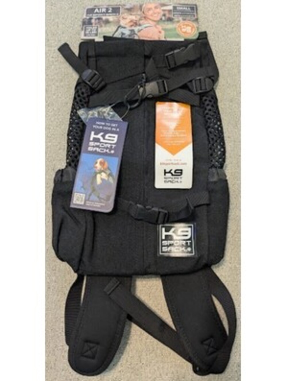 K9 Sport Sack Air 2 Dog Carrier Backpack Black Size Small 30 lbs - NWT/Open Box